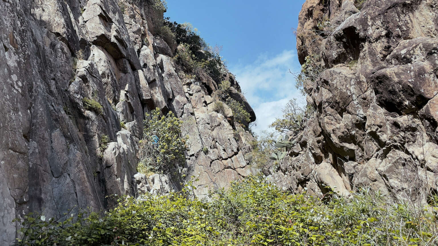 Teneriffa - Polegre klettern im Barranco de Polegre