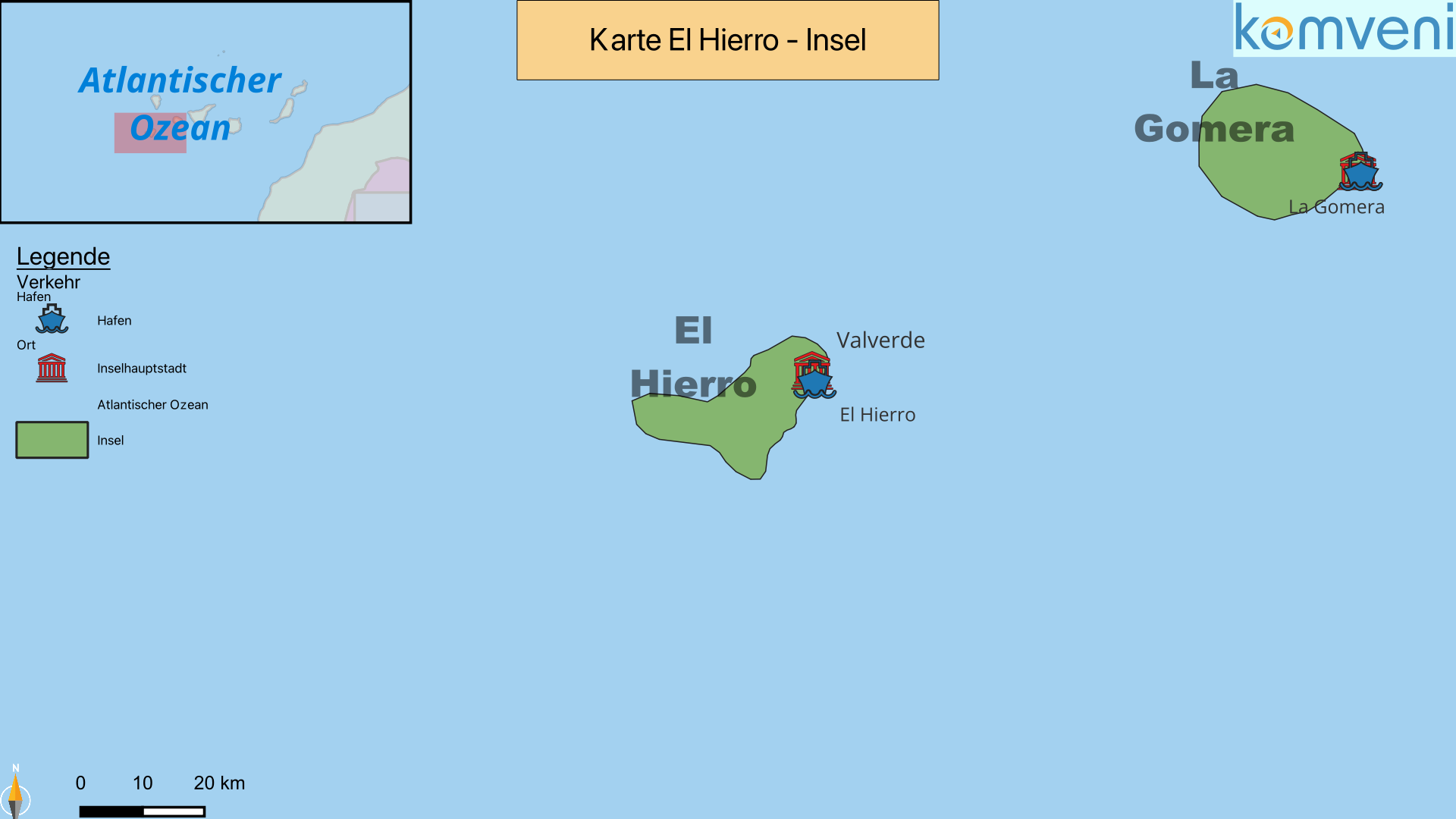 Karte El Hierro Insel